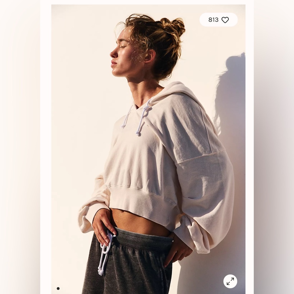 Free People Movement Playbook hoodie. NWT. Tofu - Picture 2 of 5
